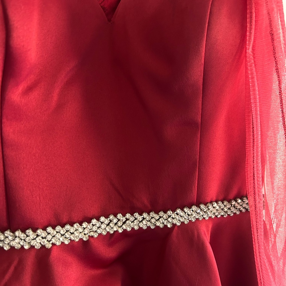 Dancing Queen Ruby Red Elegant Dress - image 3